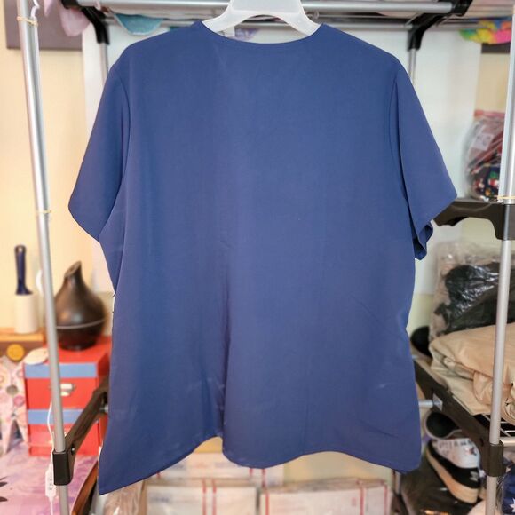 Jockey Scrub Top Fitted (Women's Cut) SS Navy - Size 3XL NWT - Picture 2 of 5